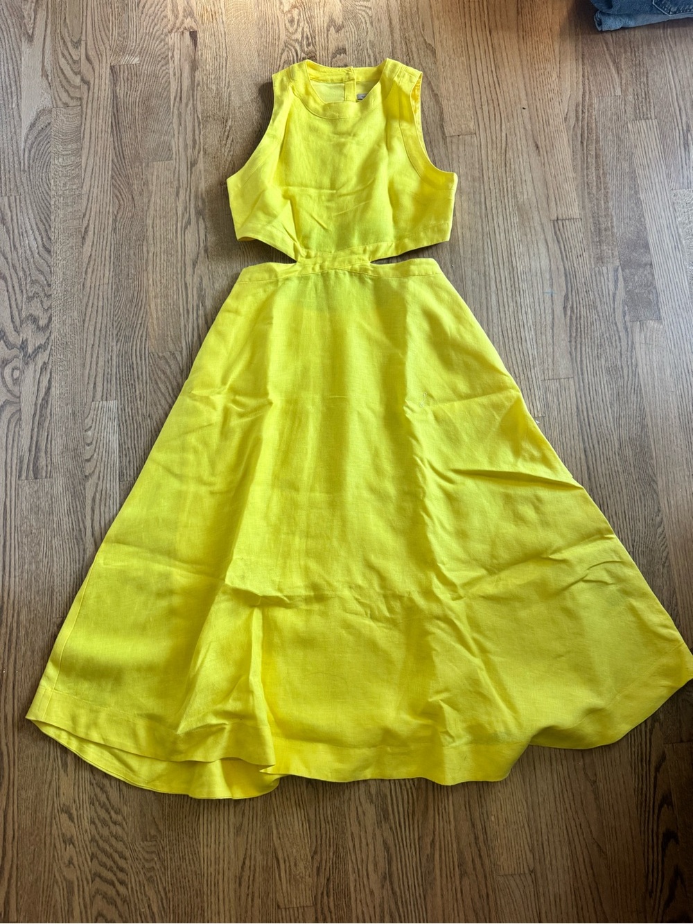 Banana Republic Bright Yellow Midi Two-Piece Dress